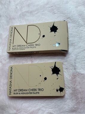 Natasha Denona My Dream Cheek Trio Palette - Beige with Black Splatter